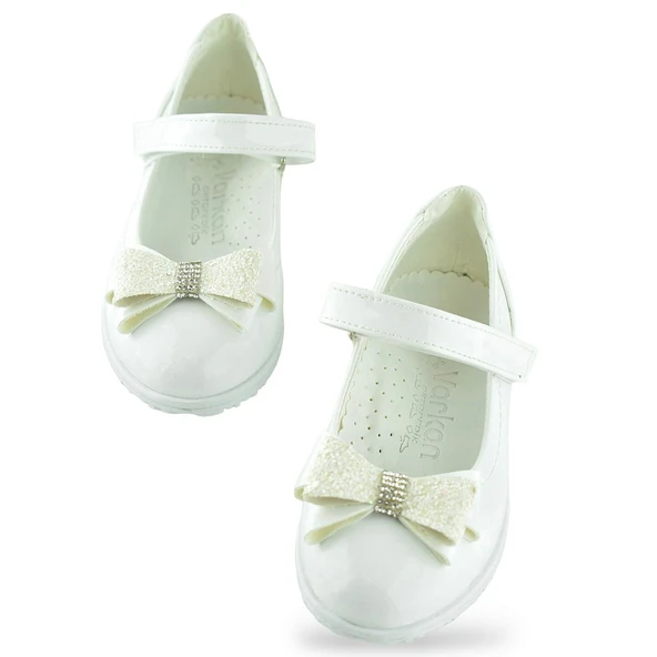 2015 Rahat Taban Tokalı Kız Çocuk Babet Ayakkabı Düğün Abiye Nişan Ev Babeti - 4