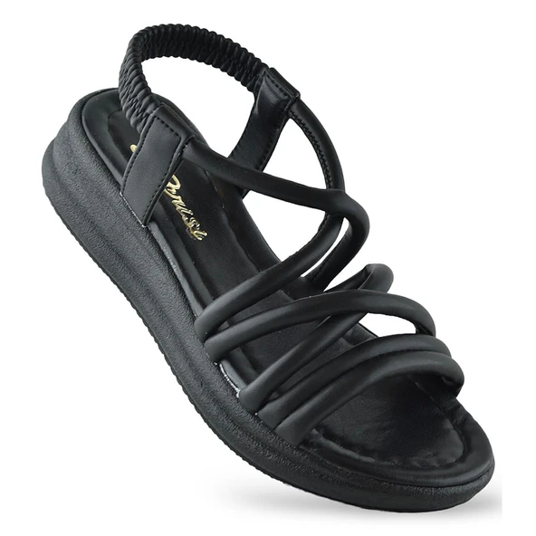 654 Ortopedik Taban Günlük Kadın Sandalet Hafif Sandalet Sahil Havuz - 5