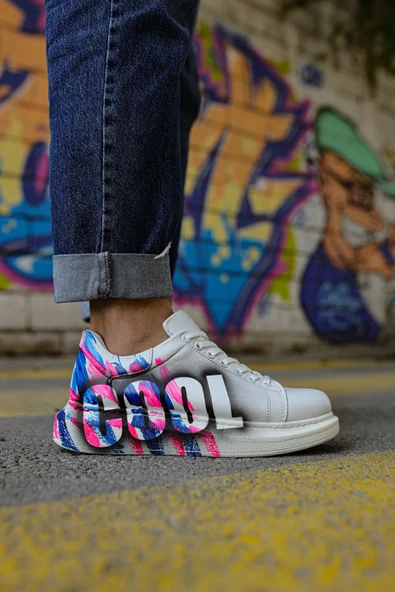 CH254 CBT Pittura Erkek Ayakkabı 486 PEMBE / MAVI COOL - 2
