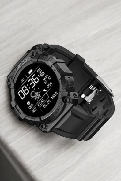 Unisex Tasarımıyla Klasik ve Spor Kombinlere Uygun Akıllı Saat - Resim 2