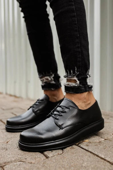 CH003 CST Pelle Classica Erkek Ayakkabı SIYAH - 3