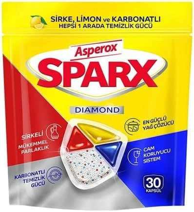 Asperox Sparx Bulaşık Makinesi Tableti 30'lu