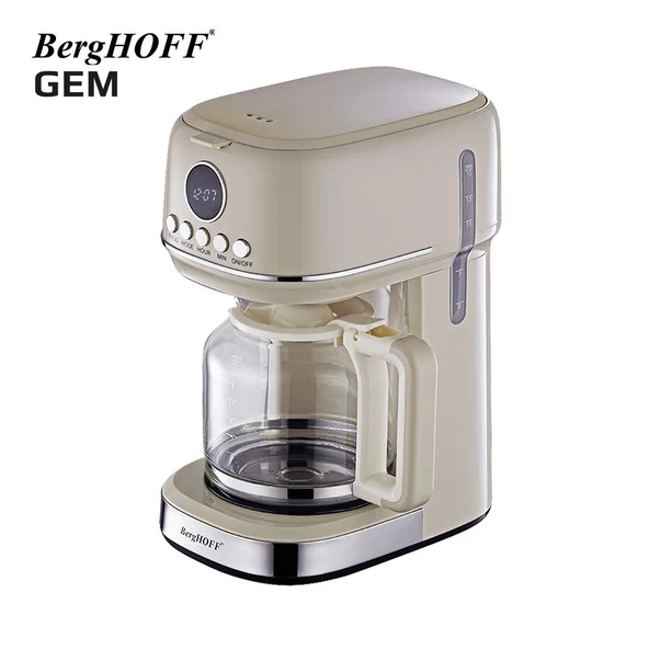 BergHOFF 7950400 GEM Vanilya Krem Rengi Filtre Kahve Makinesi