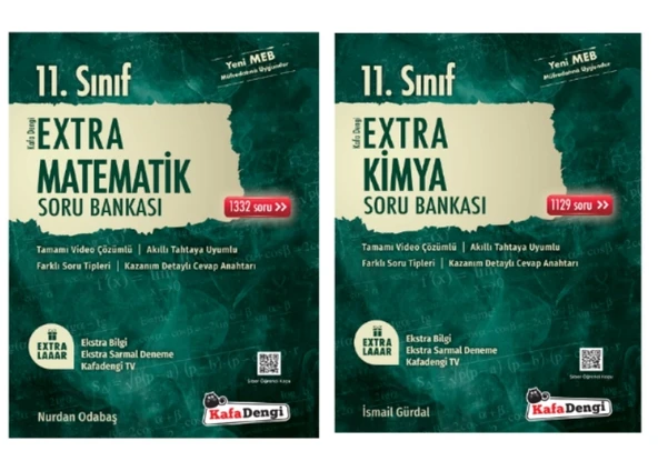 Kafa Dengi Yayınları 11. Sınıf Matematik - Kimya Extra Soru Bankası