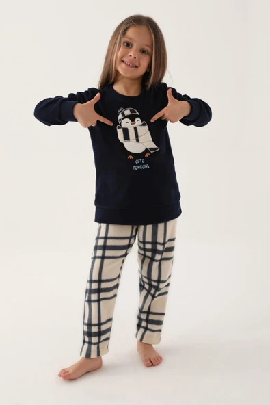 Arnetta 2662 Cute Penguıns Kız Çocuk Pijama Takımı ürün görseli 1