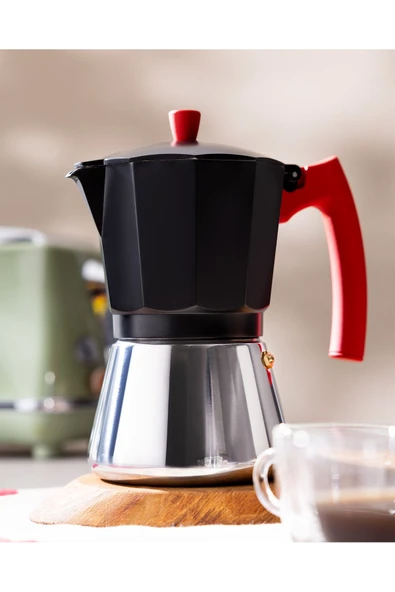 Carla Moka Pot - Siyah - 450 ml ürün görseli 1