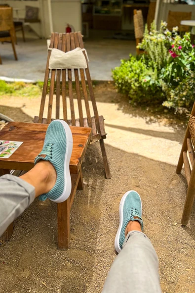 CH173 KBT Velluto Erkek Ayakkabı SU YESILI - 4