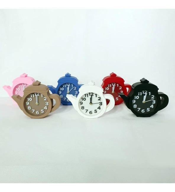 Demlik Görünümlü Dekoratif Masa Saati - 2