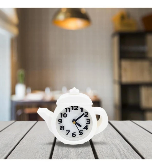 Demlik Görünümlü Dekoratif Masa Saati - 3