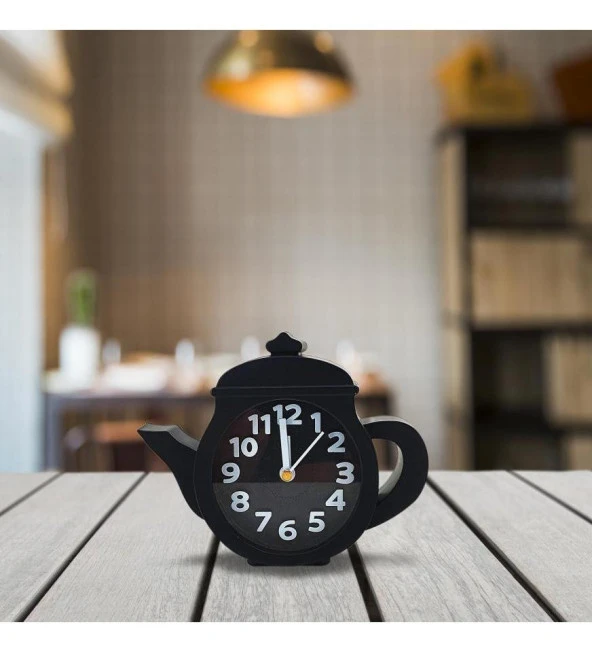 Demlik Görünümlü Dekoratif Masa Saati - 4