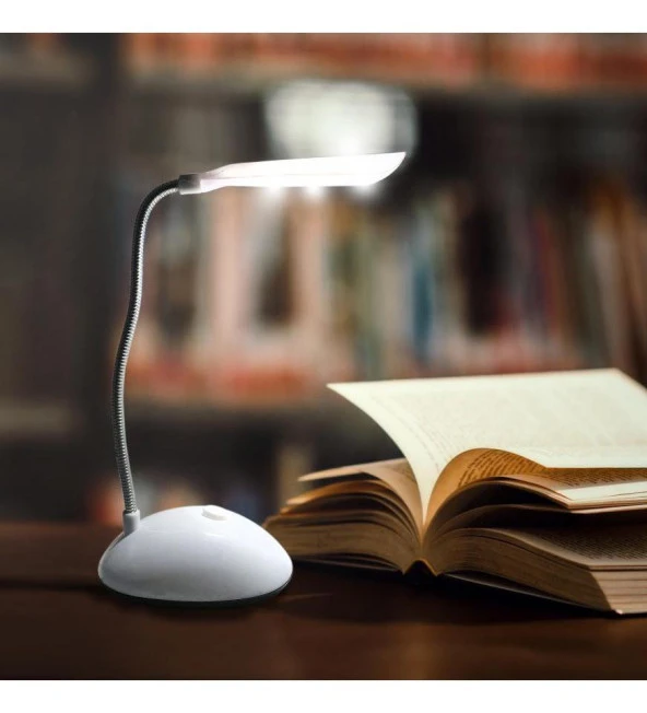 Mini Led Masa Lambası - Pilli Kitap Okuma Işığı - 2