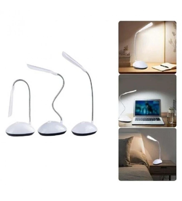 Mini Led Masa Lambası - Pilli Kitap Okuma Işığı - 5