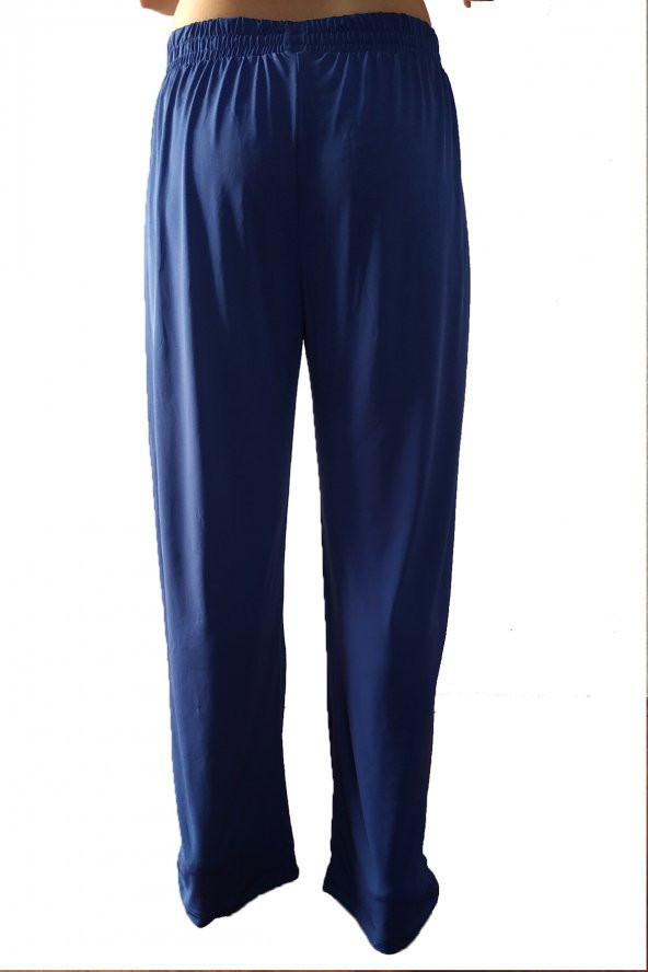 Kadın Likralı Bol paça Lastikli Pijama Altı - 2