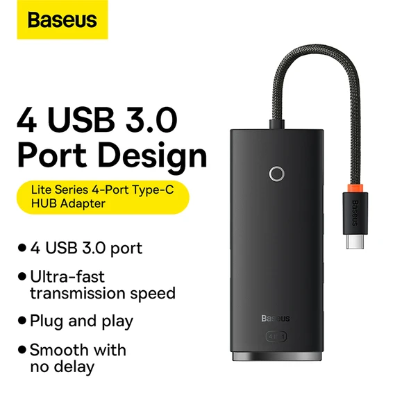 BASEUS WKQX030301 TYPE-C TO USB 3.0 4 ÇEVIRICI HUB - 2