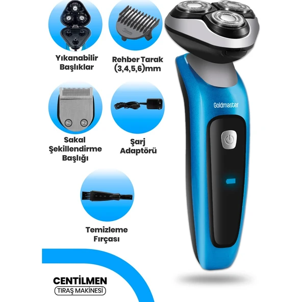 GOLDMASTER CENTİLMEN GM-7150 TIRAŞ MAKİNESİ