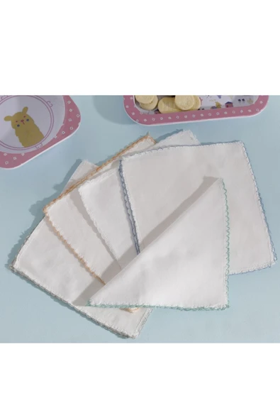 English Home Cotton Pamuk 10'lu Bebe Ağız Silme Bezi 20x20 Cm Krem