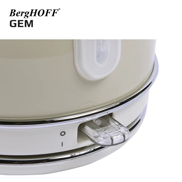 BergHOFF 7950022 GEM RETRO 1.7 Litre Vanilya krem Rengi Yuvarlak Su Isıtıcısı - Resim 2