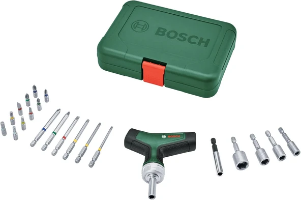 Bosch T Tipi Cırcırlı Tornavida Seti 22 Parça-1600A02Z9T