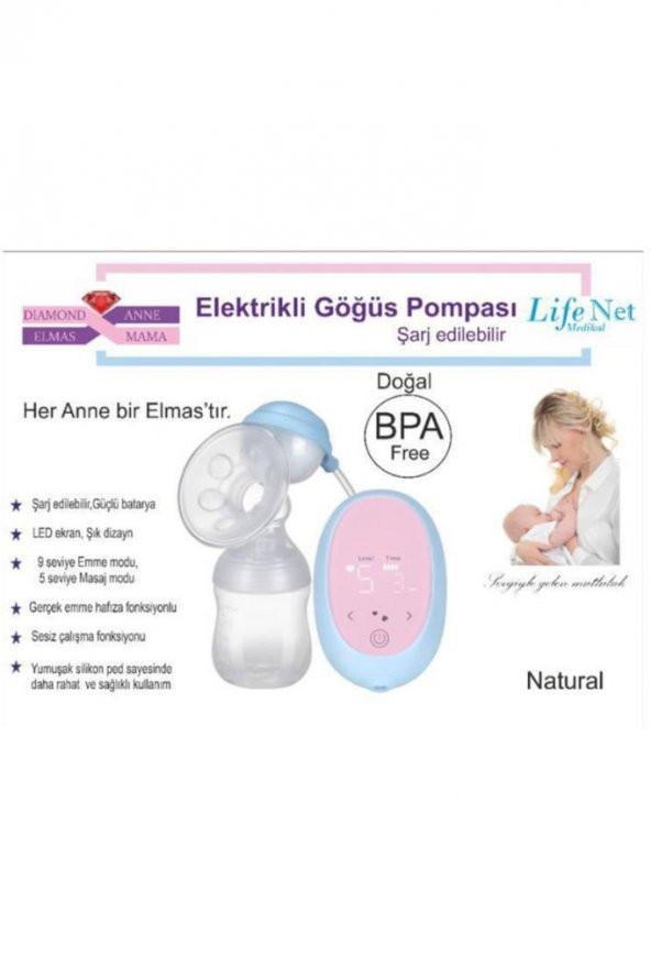 Xn-d257 Elektrikli Göğüs Pompası Tekli Dokunmatik Ekran Şarjlı - 3