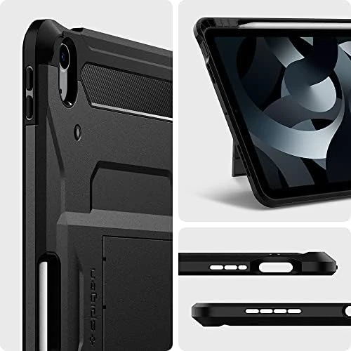 Spigen iPad Air 11" (2024) / iPad Air 10.9" (2022 / 2020) Kılıf Tough Armor Pro Black - ACS02051 - 5