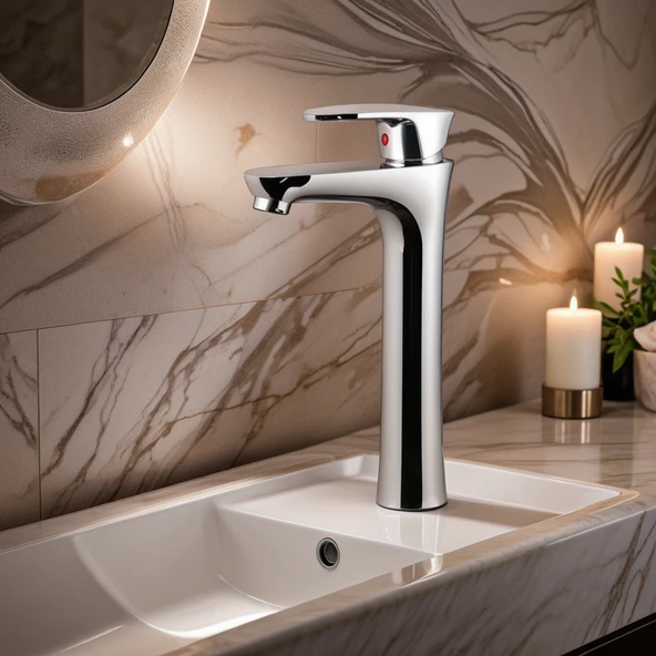 POLYFIT KROM MİX LAVABO BATARYASI ÇANAK 29 CM - 2