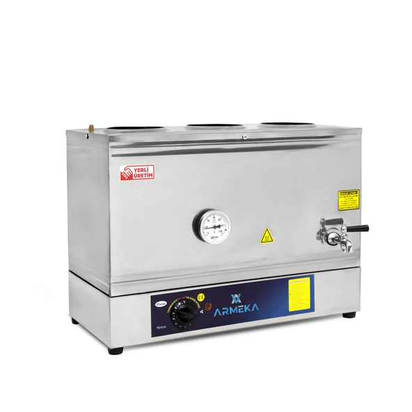 Armeka Platin 40 L Pleytsiz Çay Kazanı Kahveci Kazanı Kahve Ve Çay Ocağı Inox Sanayi Tipi