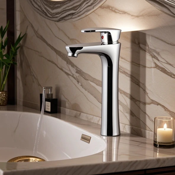 POLYFIT KROM MİX LAVABO BATARYASI ÇANAK 29 CM - 7