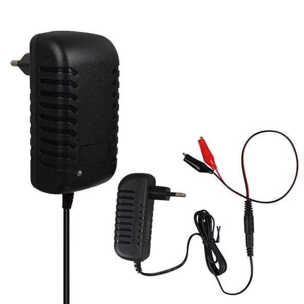 Weko 8.4 Volt - 1 Amper 5.5X2.5 Uçlu + Krokodil Aparatlı Yerli Üretim Akü Şarj Cihazı - 5