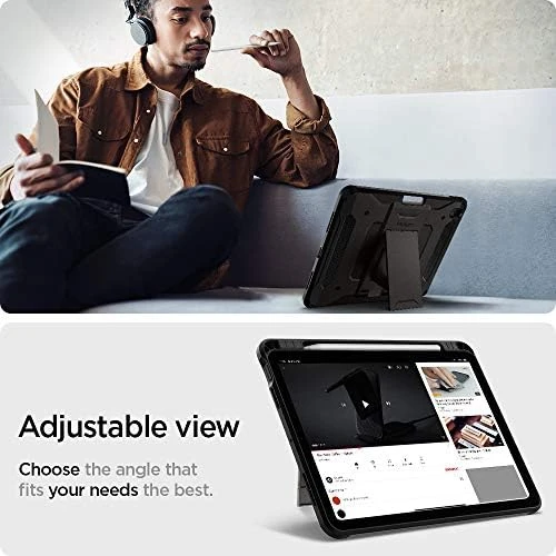 Spigen iPad Air 11" (2024) / iPad Air 10.9" (2022 / 2020) Kılıf Tough Armor Pro Black - ACS02051 - 7