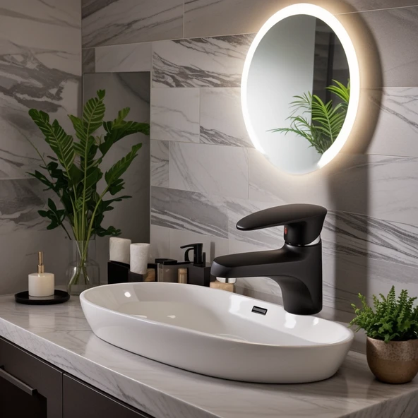 POLYFIT SİYAH MİX LAVABO BATARYASI MİNİ 12 CM - 2