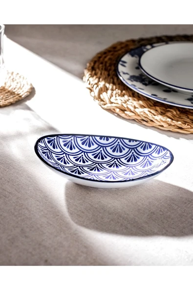 Rêve Bleu Belfort New Bone China Oval Tabak