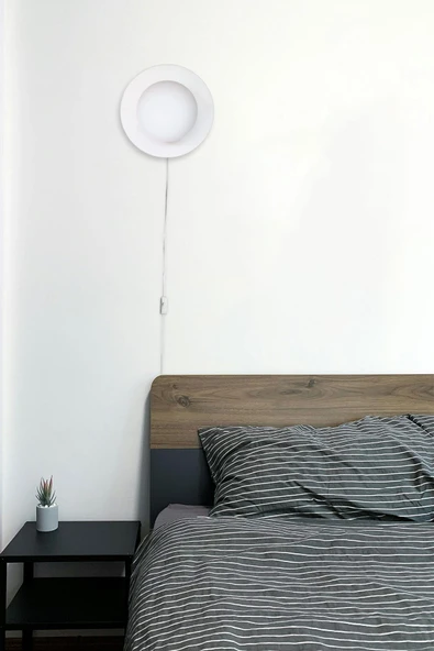 D-light Dünya Aplik Fişli Beyaz ürün görseli