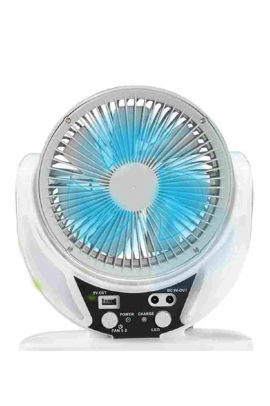 Qpen Led Işıklı Geniş Açılı Masaüstü Soğutma Fanı ürün görseli 1