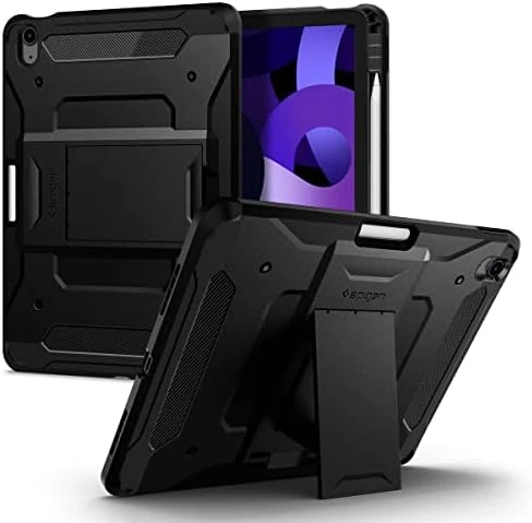 Spigen iPad Air 11" (2024) / iPad Air 10.9" (2022 / 2020) Kılıf Tough Armor Pro Black - ACS02051 - 2
