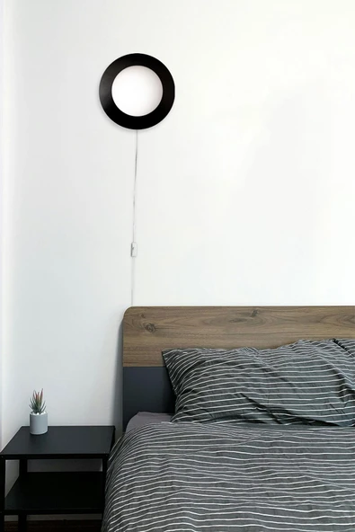 D-light Dünya Aplik Fişli Siyah ürün görseli