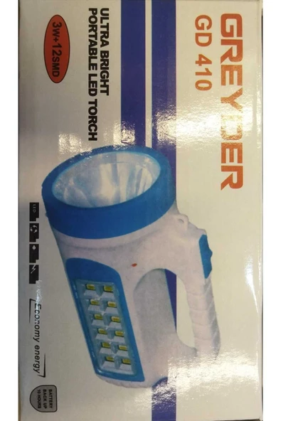 ŞARJLI SOLAR FENER GREYDER 3 W 12 SMD LED - 3