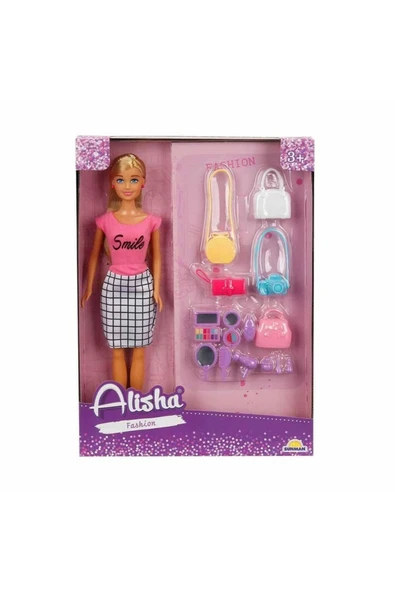 3392 Alisha Fashion Aksesuar Set 29cm Kız Erkek Çocuk Oyuncakları Eğitici Oyuncaklar