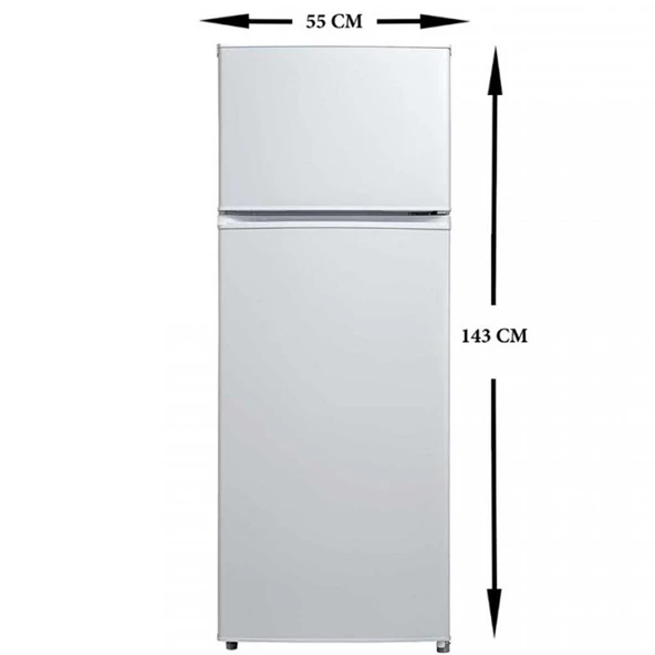 Dijitsu DBD200 204 Litre Çift Kapılı Statik Buzdolabı - Beyaz - 3