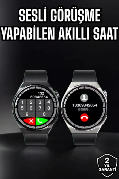 Akıllı Saat Nabız Sensörlü Bildirim Görebilen Spor Modları GPS Takibi