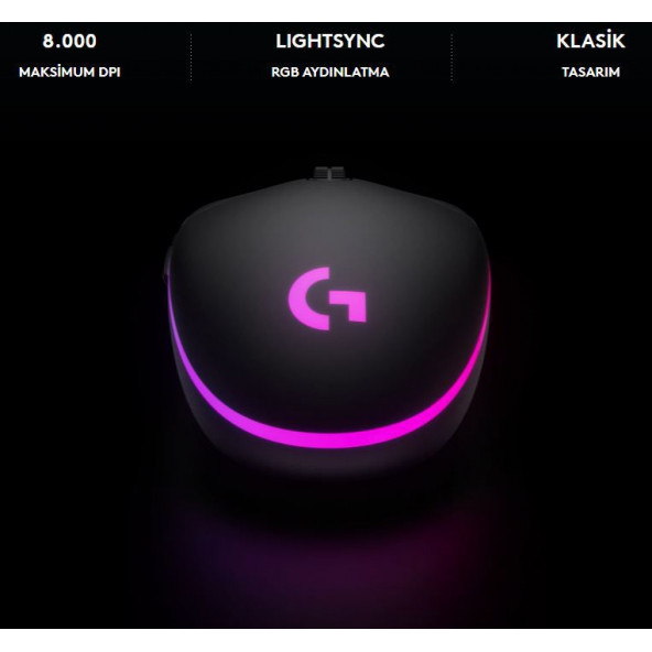 Logitech G102 Lightsync Rgb Kablolu Oyuncu Mouse Siyah 910-005823 - 6