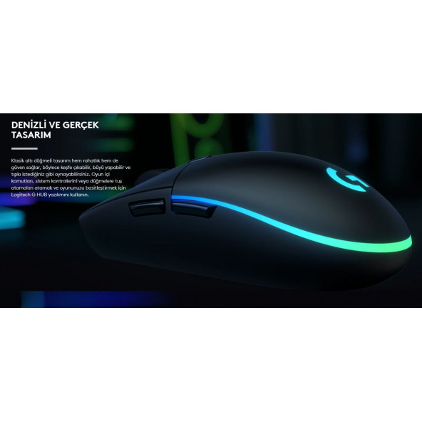 Logitech G102 Lightsync Rgb Kablolu Oyuncu Mouse Siyah 910-005823 - 7