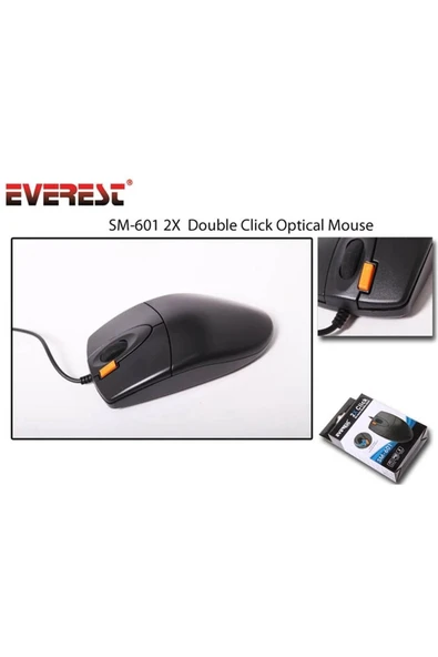 SM-601U Siyah Usb Optıcal Mouse 800 Dpı 3 Buton 1.4 mt Kablo Uzunluğu