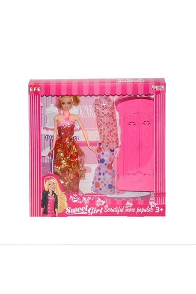 221G-M Efe, Sweet Girl Market Arabalı Bebek Oyun Seti - 3