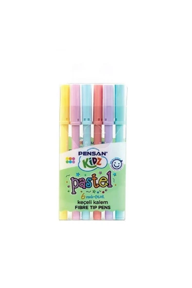 Kidz 6 Renk Pastel Keçeli Kalem