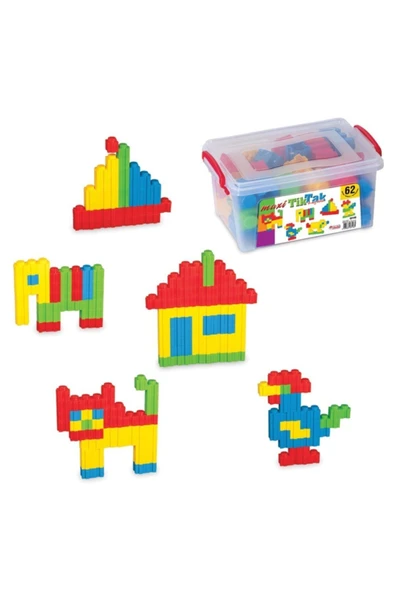 Oyuncak Maxi Tik-Tak Lego Puzzle Küçük Boy Box 62 Parça 03148