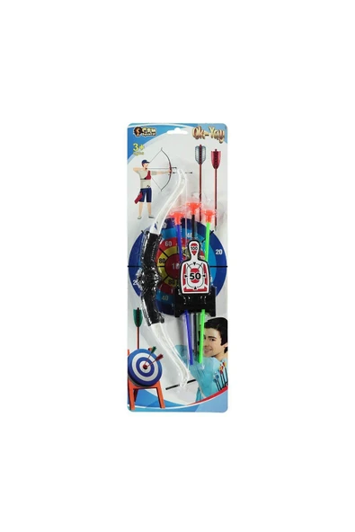 Çocuklarınız İçin EğlenceliE3051 Kartela Ok Yay Set -Can - 2