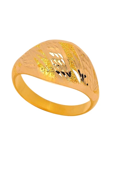 Cigold Taşsız Yüzük 14 Ayar Altın 2,66 Gr OA-K21801028913 - 2