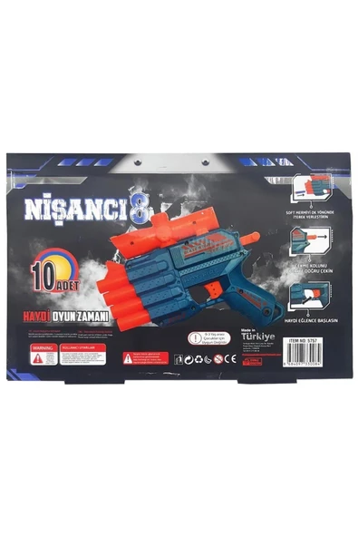 Prestij 10 Dartlı Nişancı 8 Silah 5757 - 2