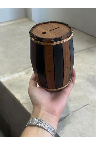 HEDİYELİK FIÇI Ahşap Kumbara Küçük boy - Resim 4