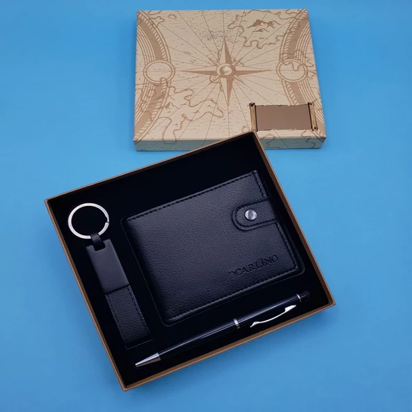 Siyah Touchpen Kalem Anahtarlık Ve Cüzdan - 2